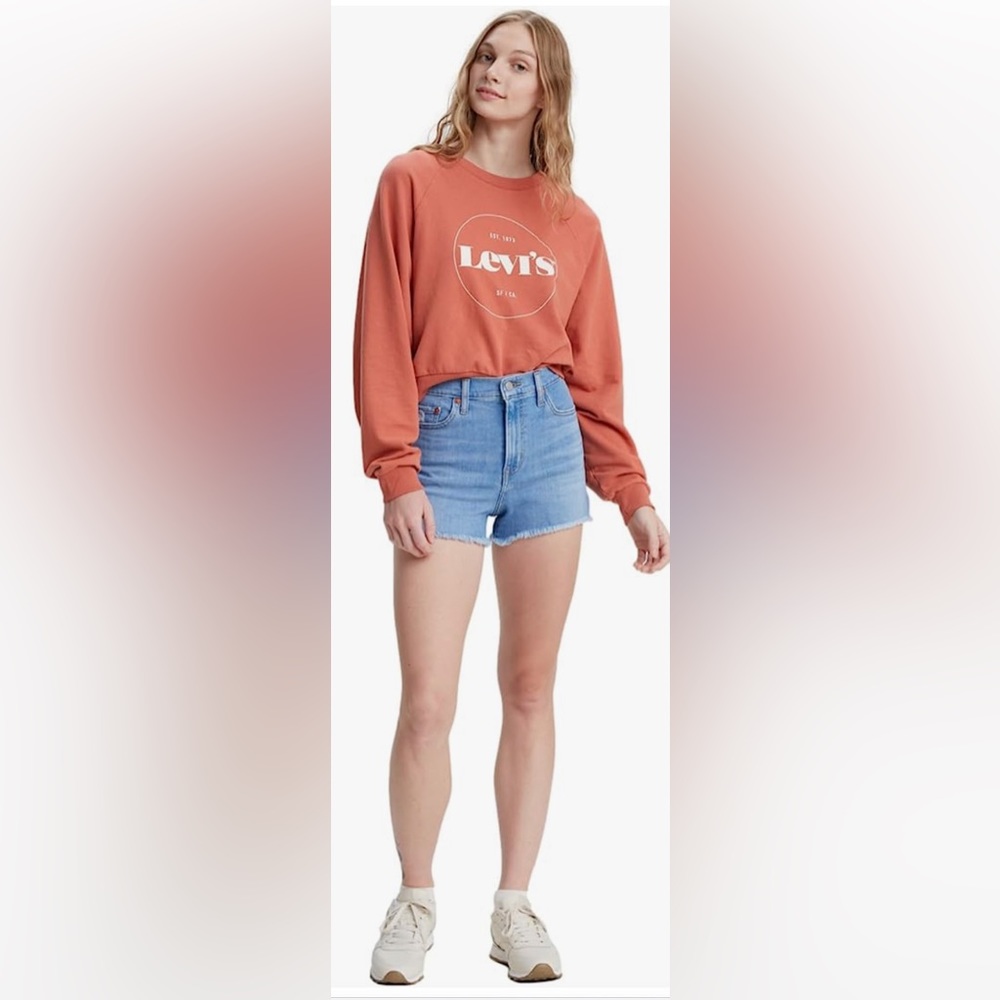 NWT Levi’s High Rise Shorts Size 27 Tribeca Scoop Shade
